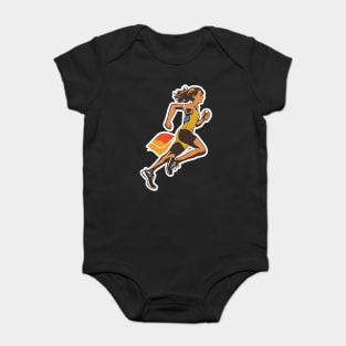 I Love Running Baby Bodysuit